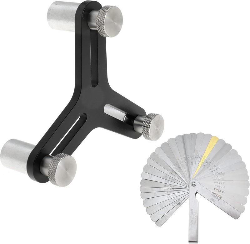 TUELETFU Piston Ring Squaring Tool for 2.000 to 5.000 End Gap with 32 Blades Feeler Gauge Gap Measuring Tool - Image 1